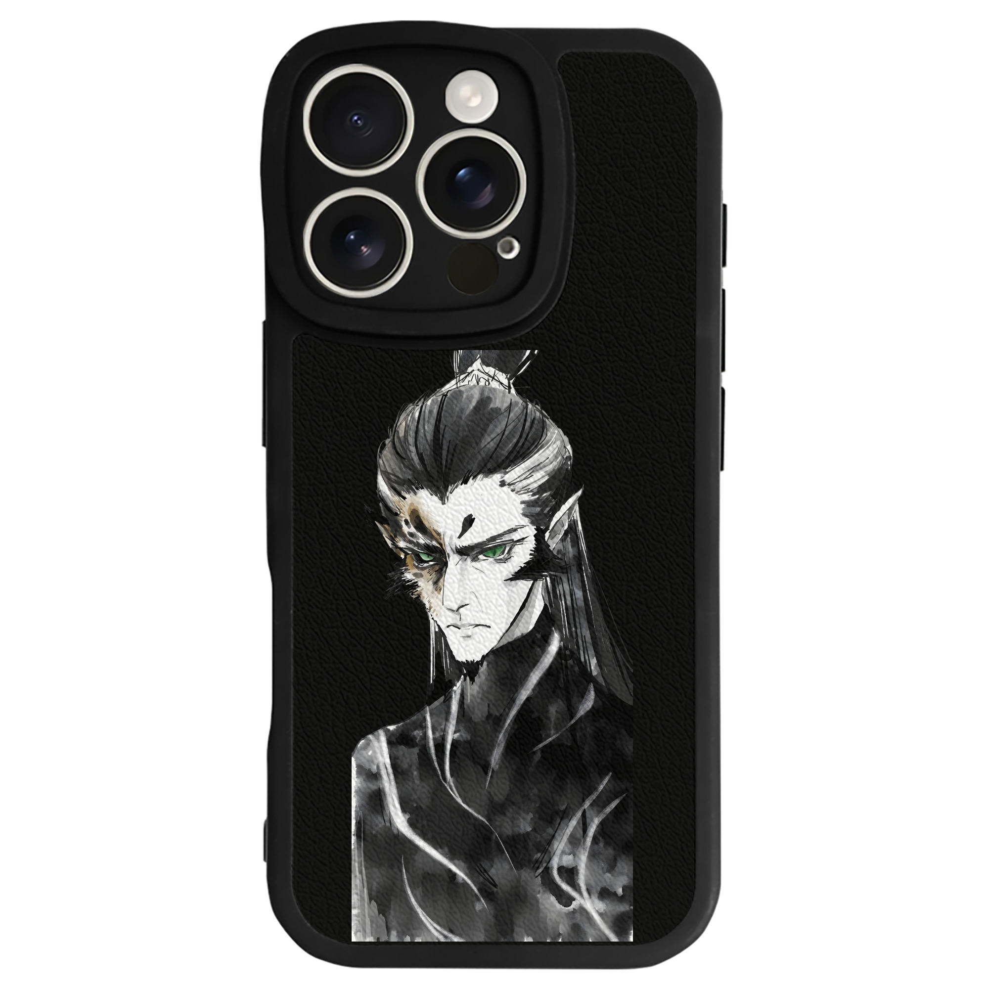 （画像用） Ne Zha 2 ナタ 魔童の大暴れ 【iPhone 16シリーズ対応】シリコンスマホケース（レザー調） 材質：シリコン